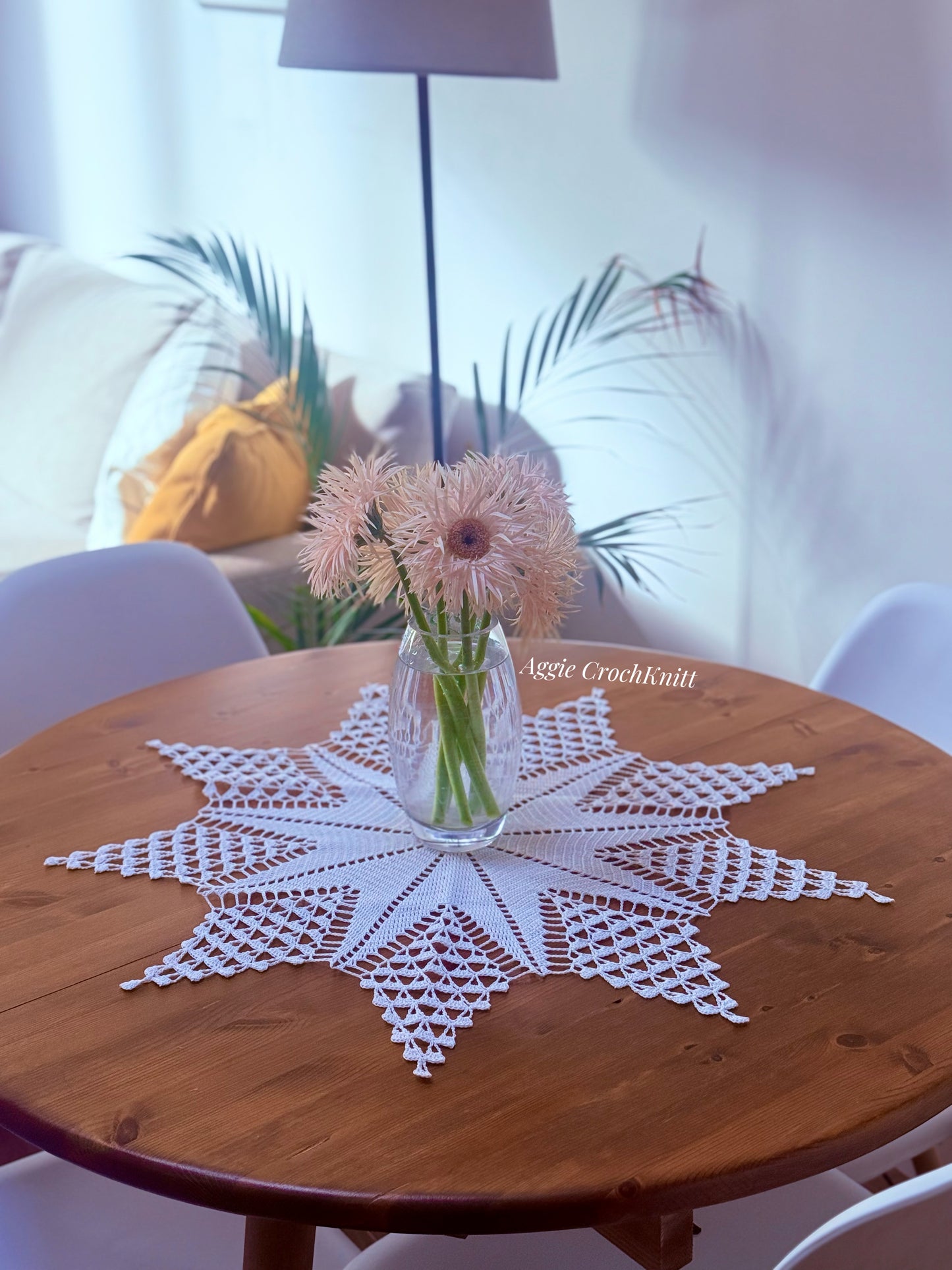 White star doily