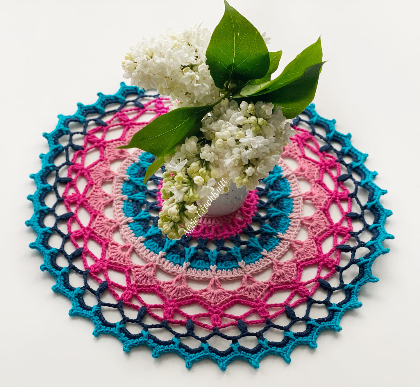 Colourful doily