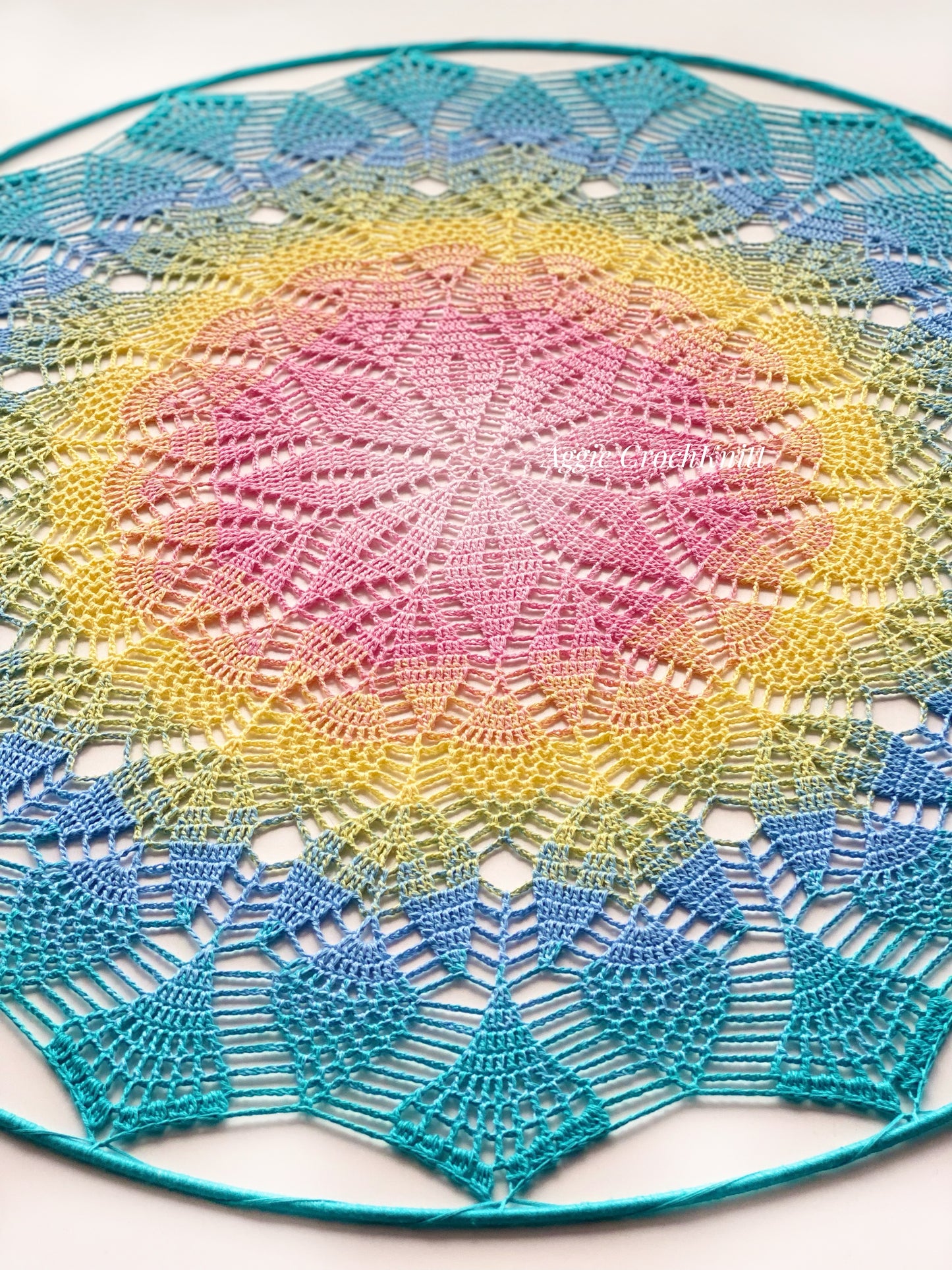 70cm Pastel Rainbow Mandala