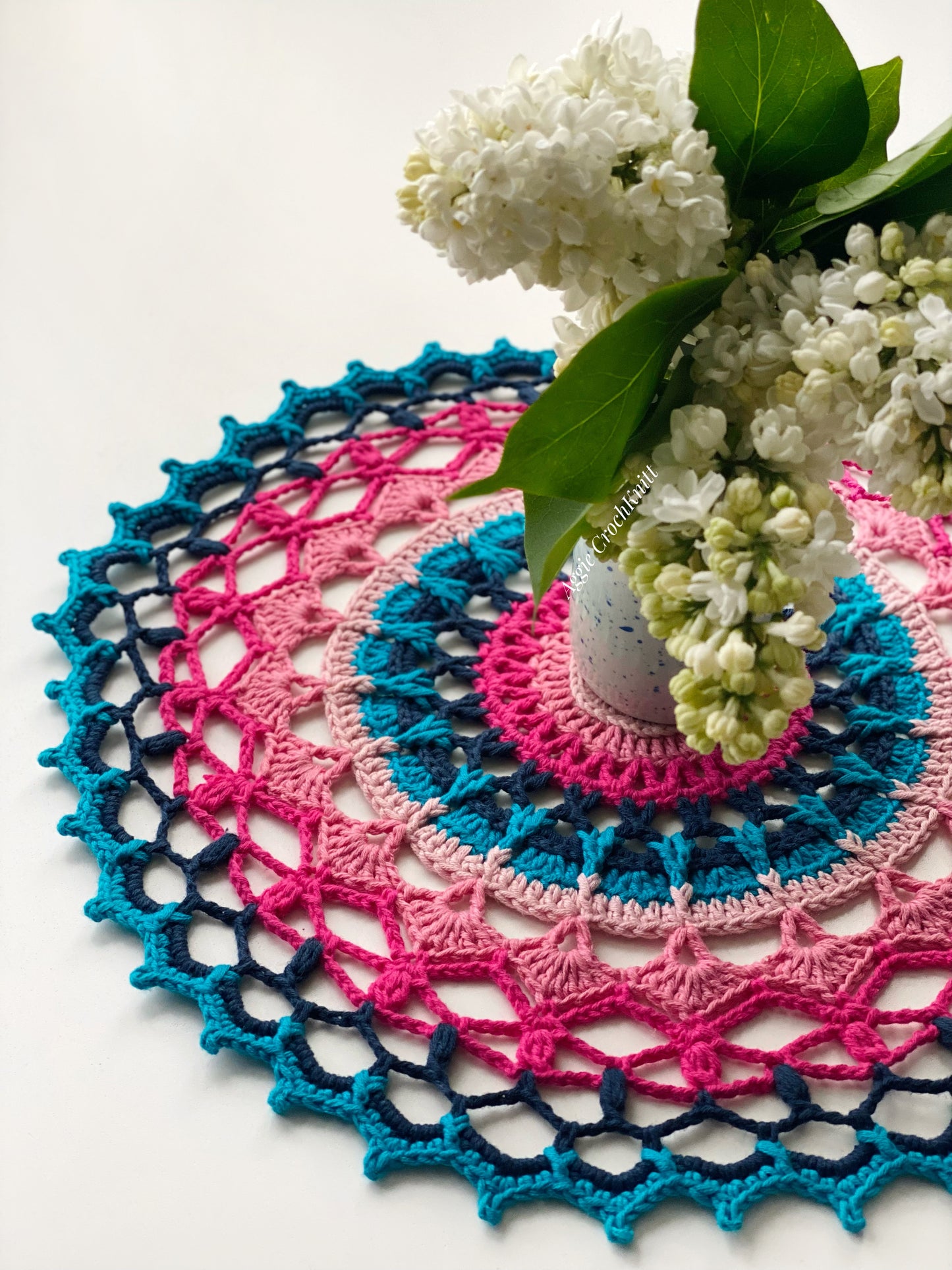 Colourful doily