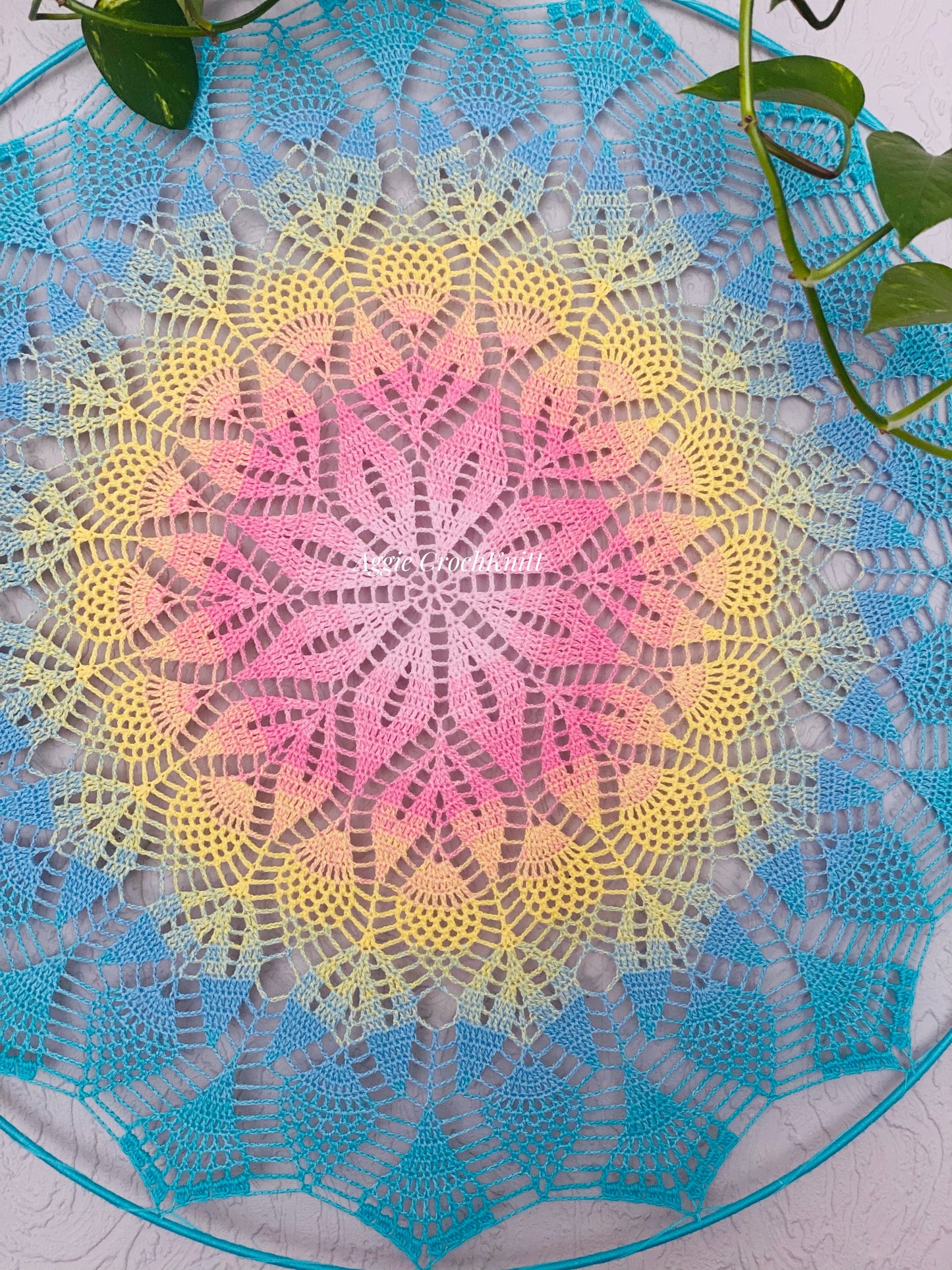 70cm Pastel Rainbow Mandala