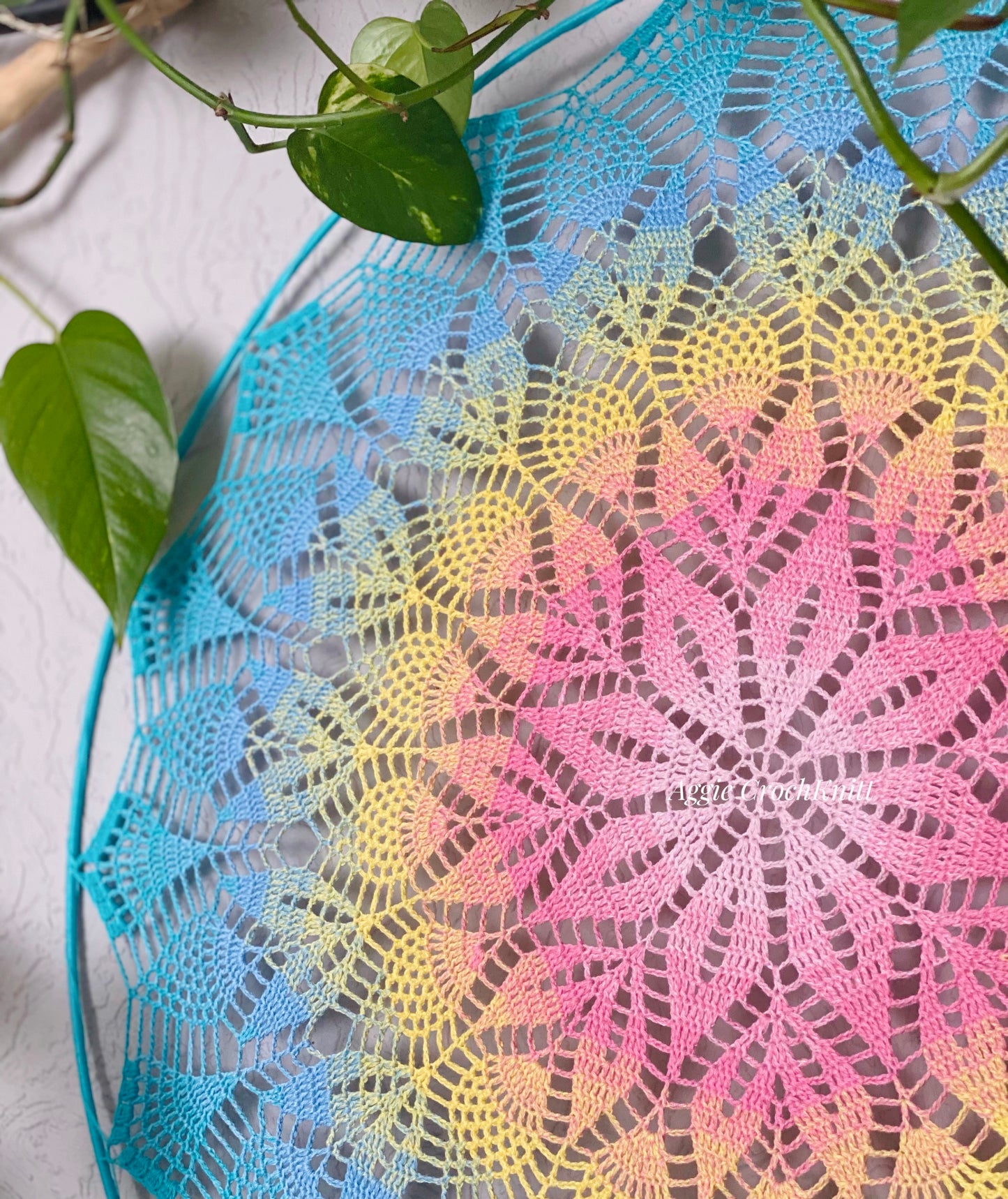 70cm Pastel Rainbow Mandala