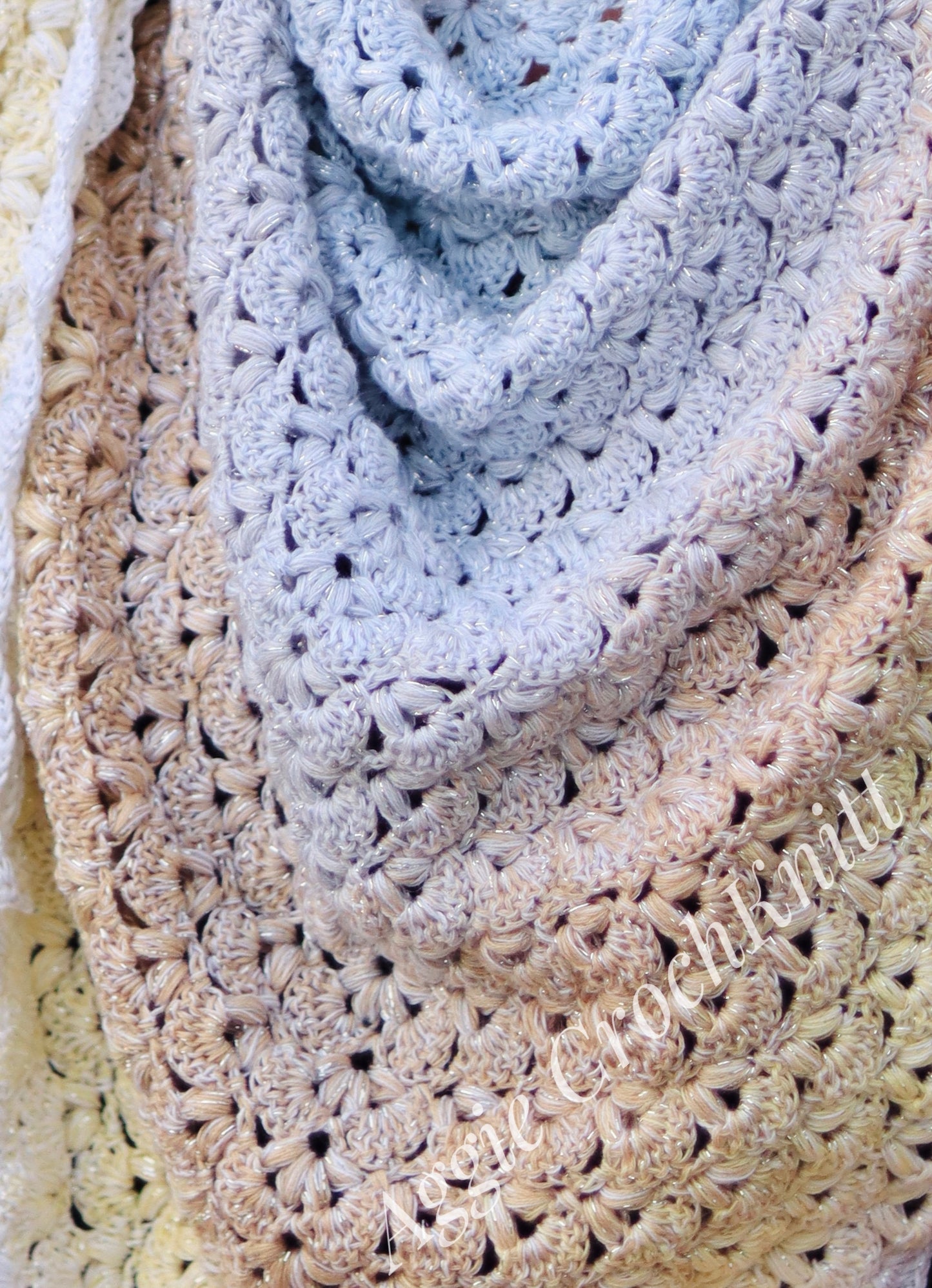 White Shiny Shawl