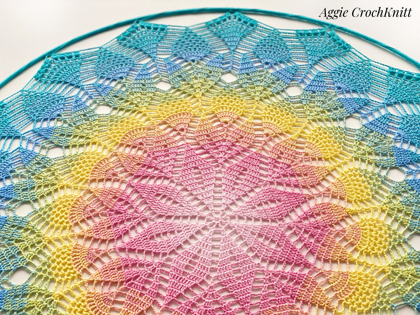 70cm Pastel Rainbow Mandala