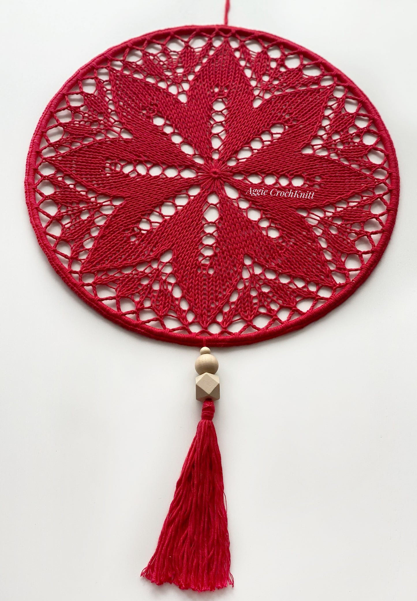 30cm Red dream catcher