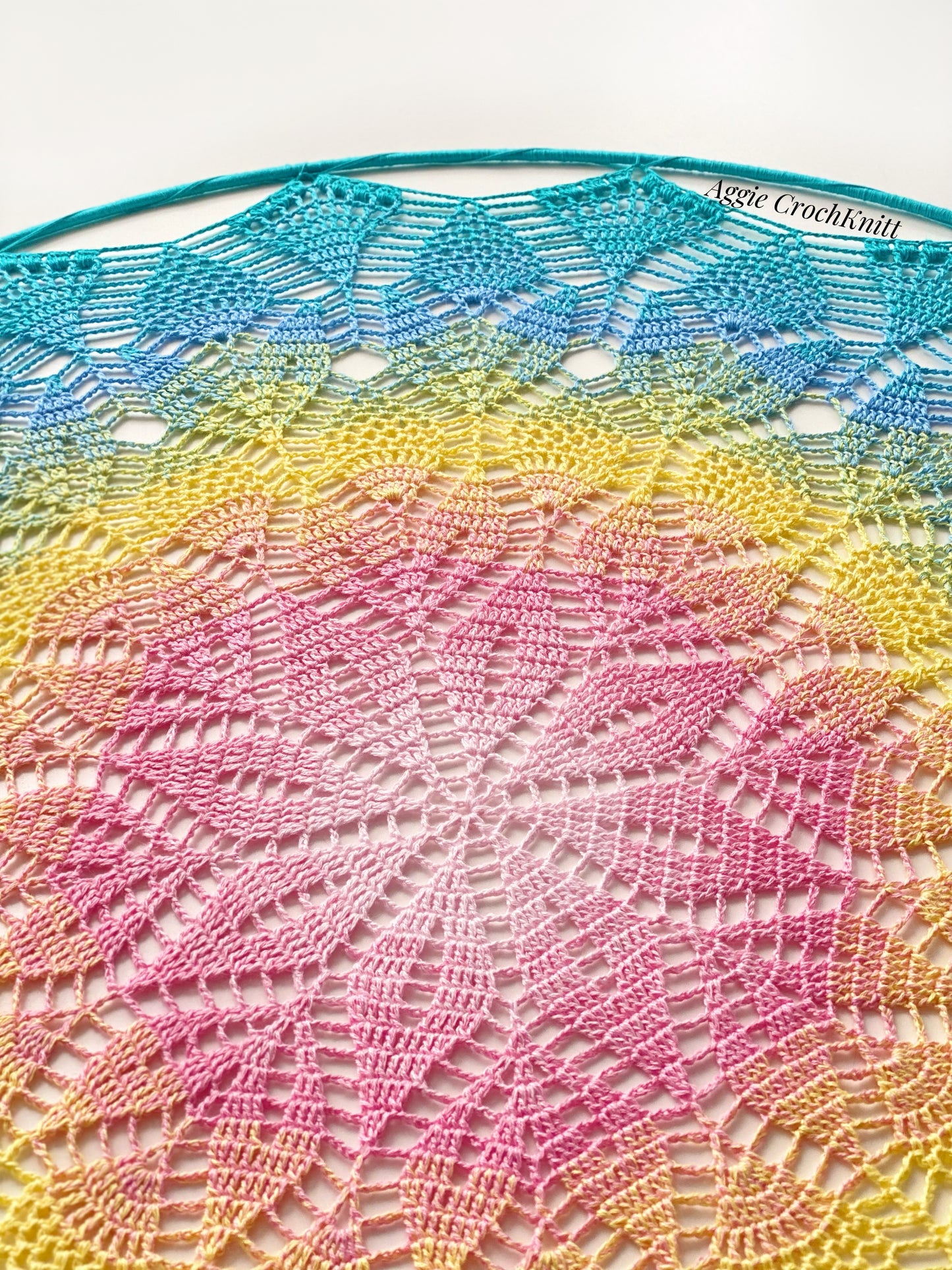 70cm Pastel Rainbow Mandala