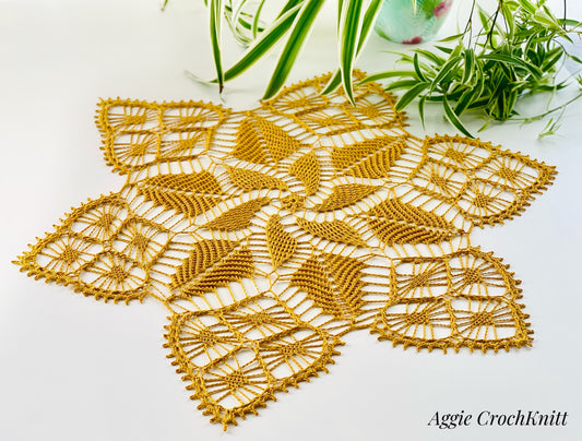 Gold doily