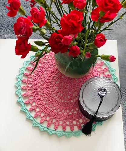Pink doily