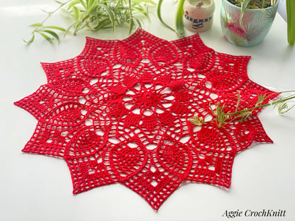 Red big doily