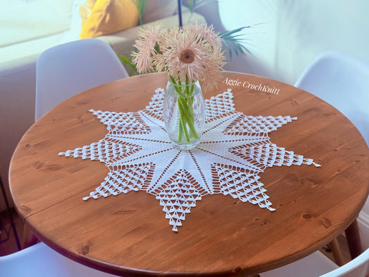 White star doily
