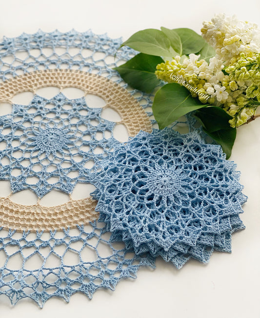 Blue coffee set