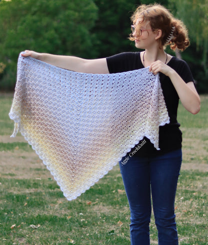 White Shiny Shawl