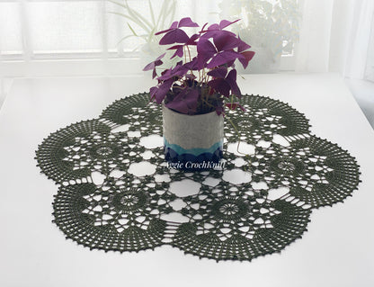 Dark green coffee set