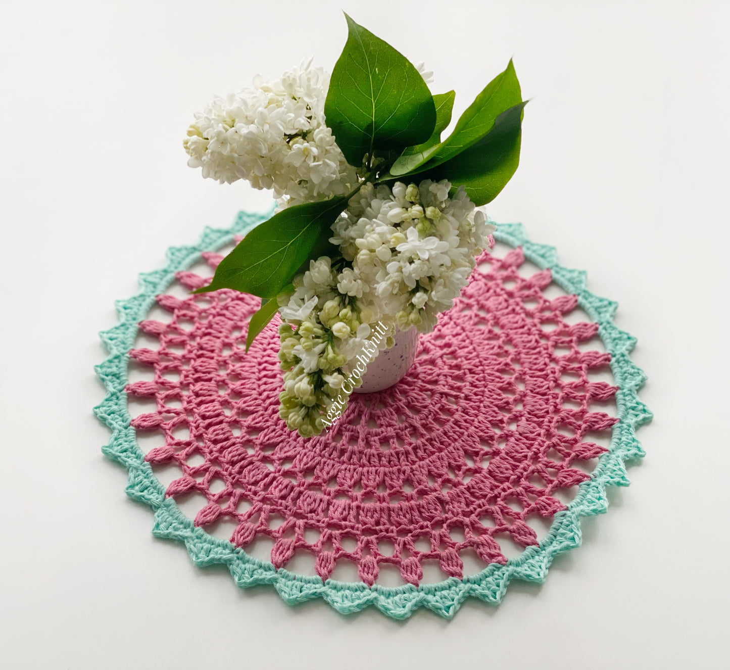 Pink doily