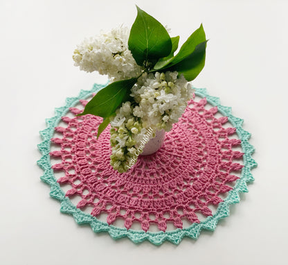 Pink doily