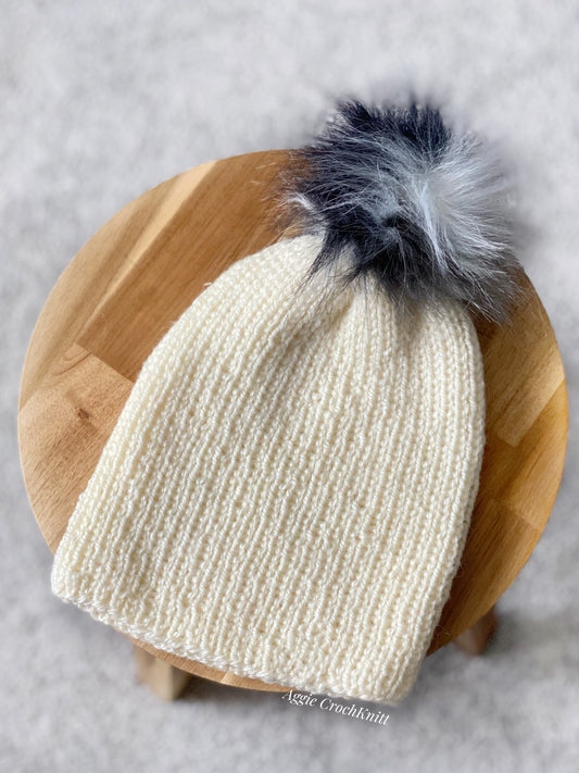 Cream hat