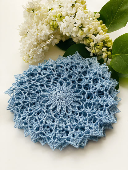 Blue coffee set