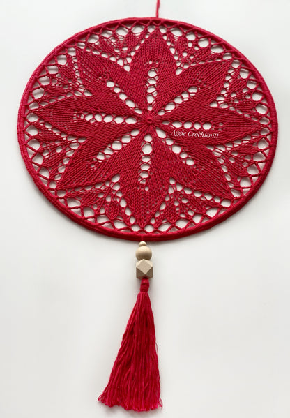 30cm Red dream catcher