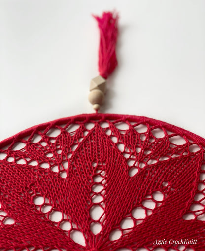 30cm Red dream catcher