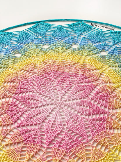 70cm Pastel Rainbow Mandala